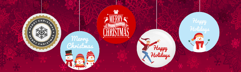 Kerst button badges