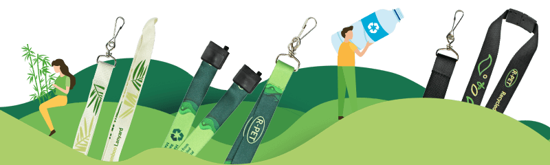 Milieuvriendelijke lanyards