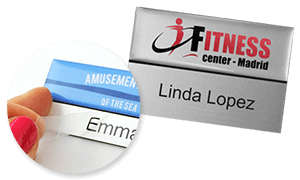 Naambadges met sticker