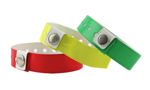 Vinyl polsbandjes met metallische sluiting, 19mm, zonder afdruk