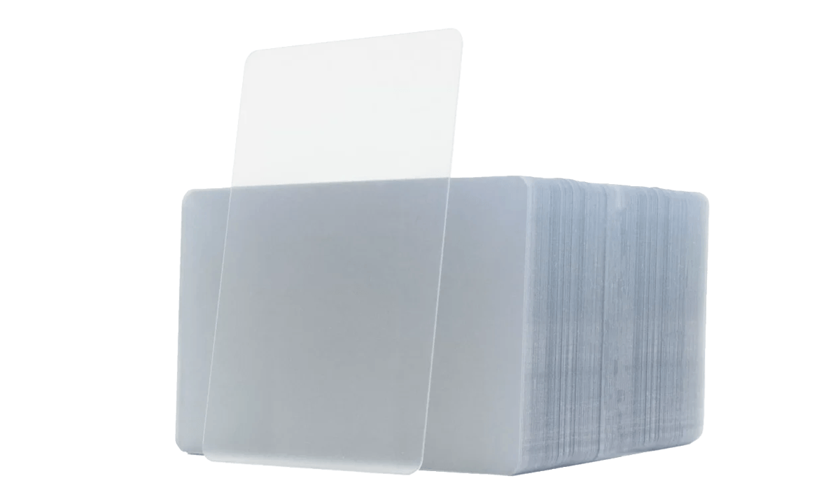 Blanco Oranje PVC kaarten - 760 mic