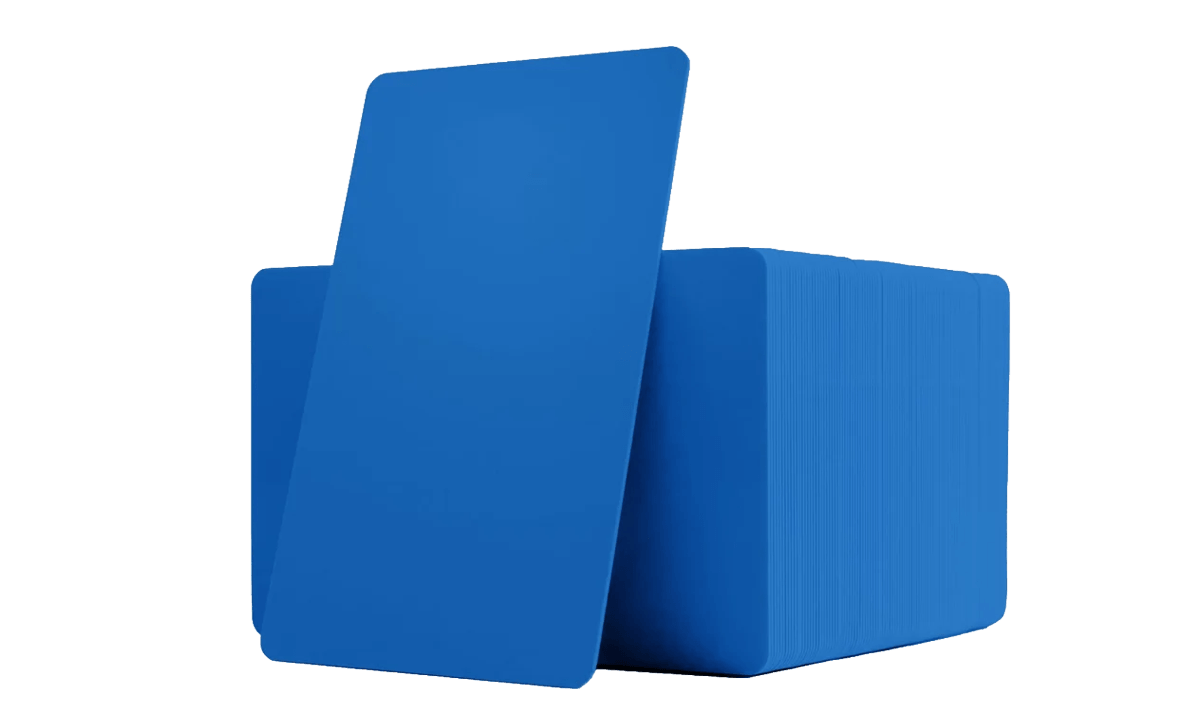 Blanco Gele PVC kaarten - 760 mic