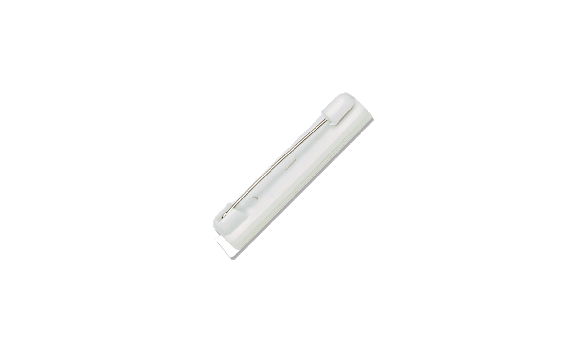 Pin-bevestiging met witte polystyreen basis & schuimband
