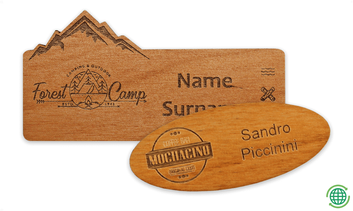 Impress Houten-Badges, speciale Vorm