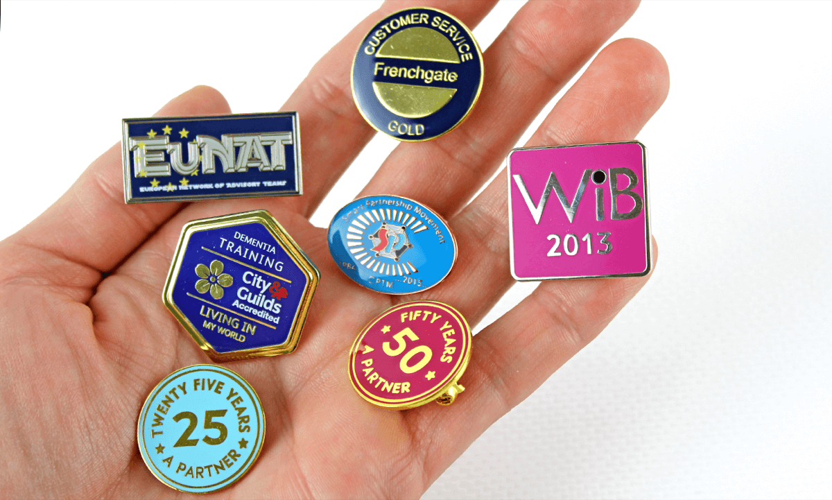 Syntetisch glazuur Metaal Badges