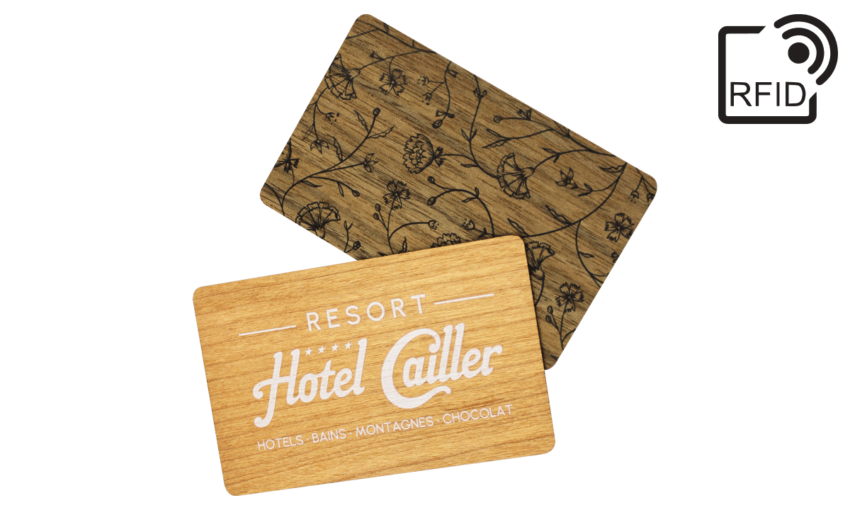 Houten RFID-keycards