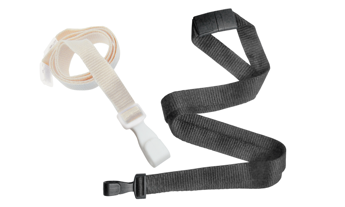 15 mm Bamboe lanyards met veiligheidssluiting en plastic haak