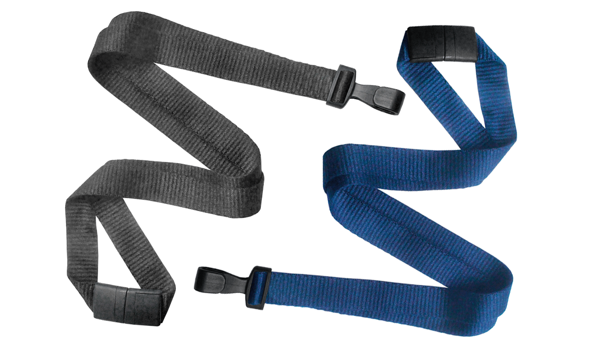 10 mm Lanyards van 100% gerecycleerd PET met veiligheidssluiting en plastic haak