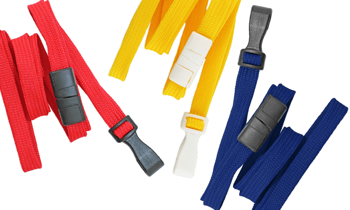 Buisvormige 10 mm afbreekbare lanyards met plastic haak