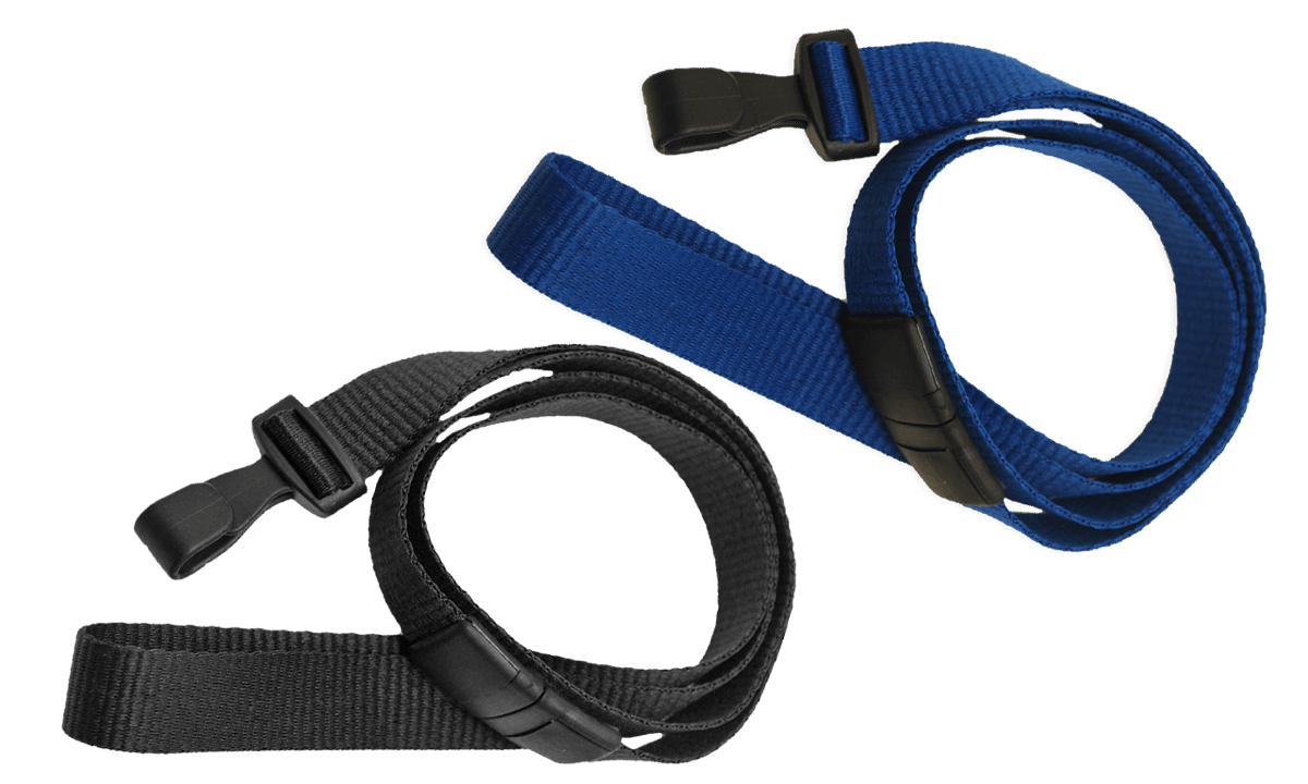 Platte 15 mm afbreekbare lanyards met plastic haak