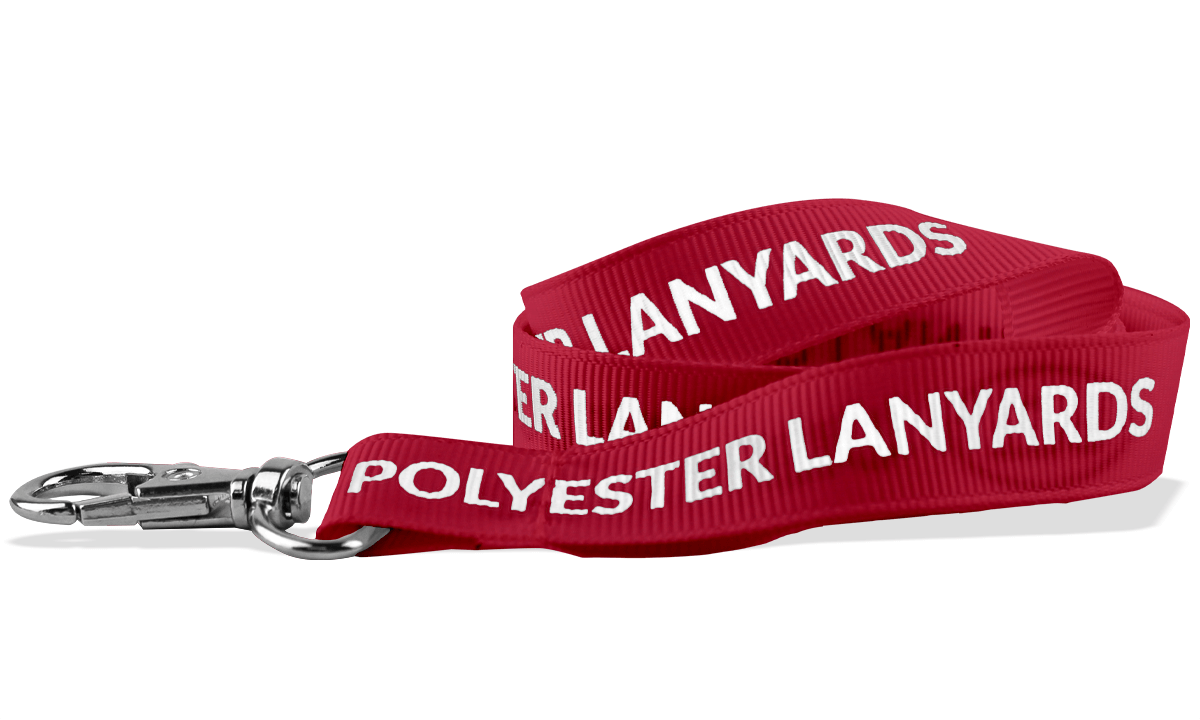 Gepersonaliseerde 15 mm economische lanyards voor evenementen - bedrukking in één kleur