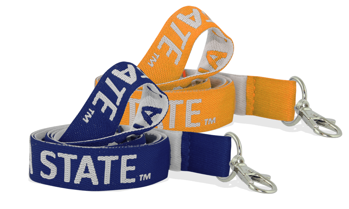 Gepersonaliseerde 20 mm geweven lanyard - personalisatie in één kleur