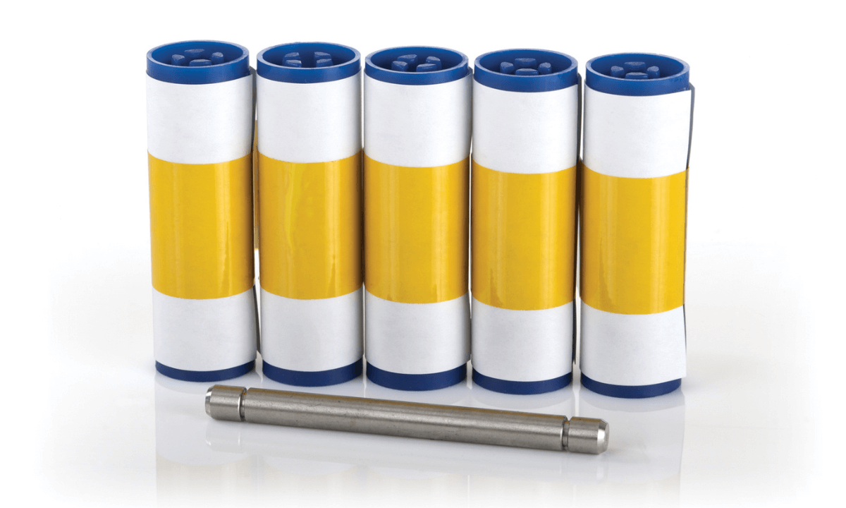 Magicard 300/600/E+ Reinigingsrollenset (5 rollen, 1 bevestigingsbalk)