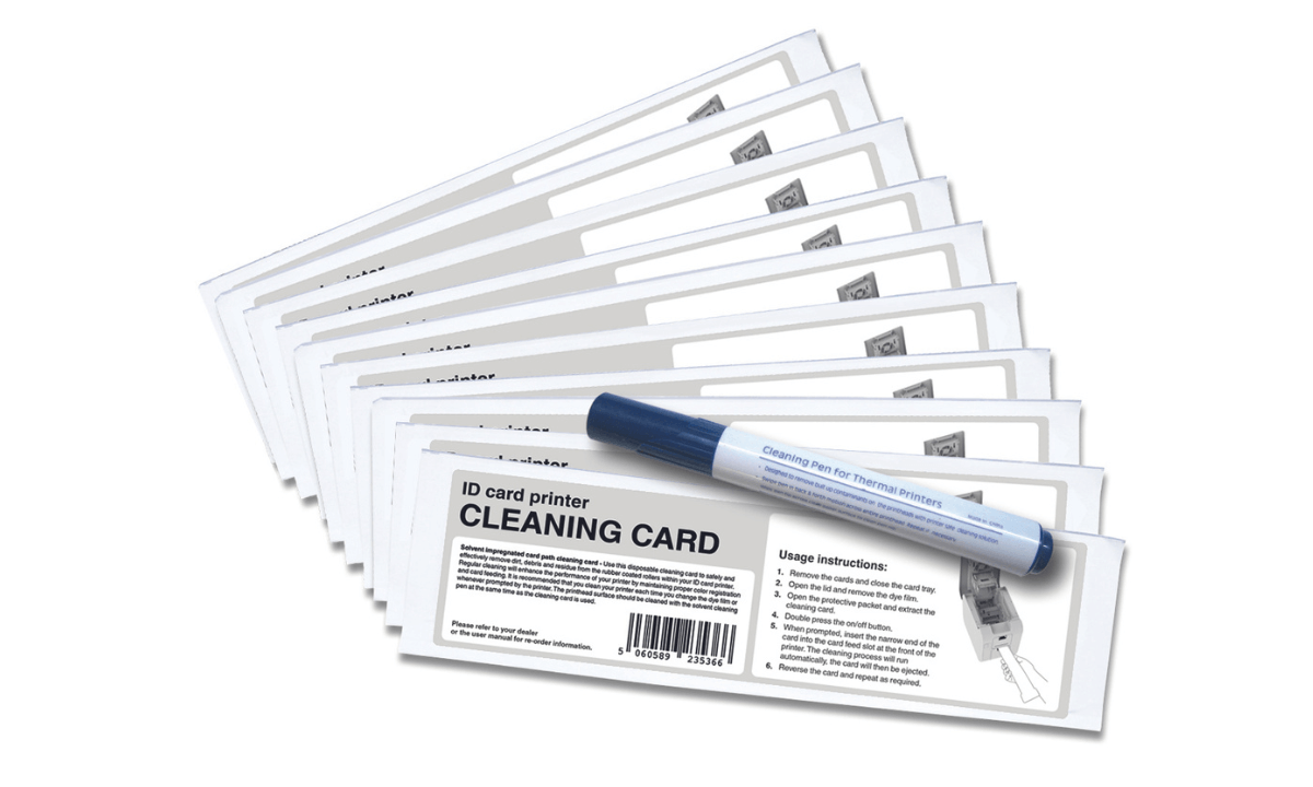 Magicard Pronto100 Reinigingsset (10 reinigingskaarten en 1 marker)