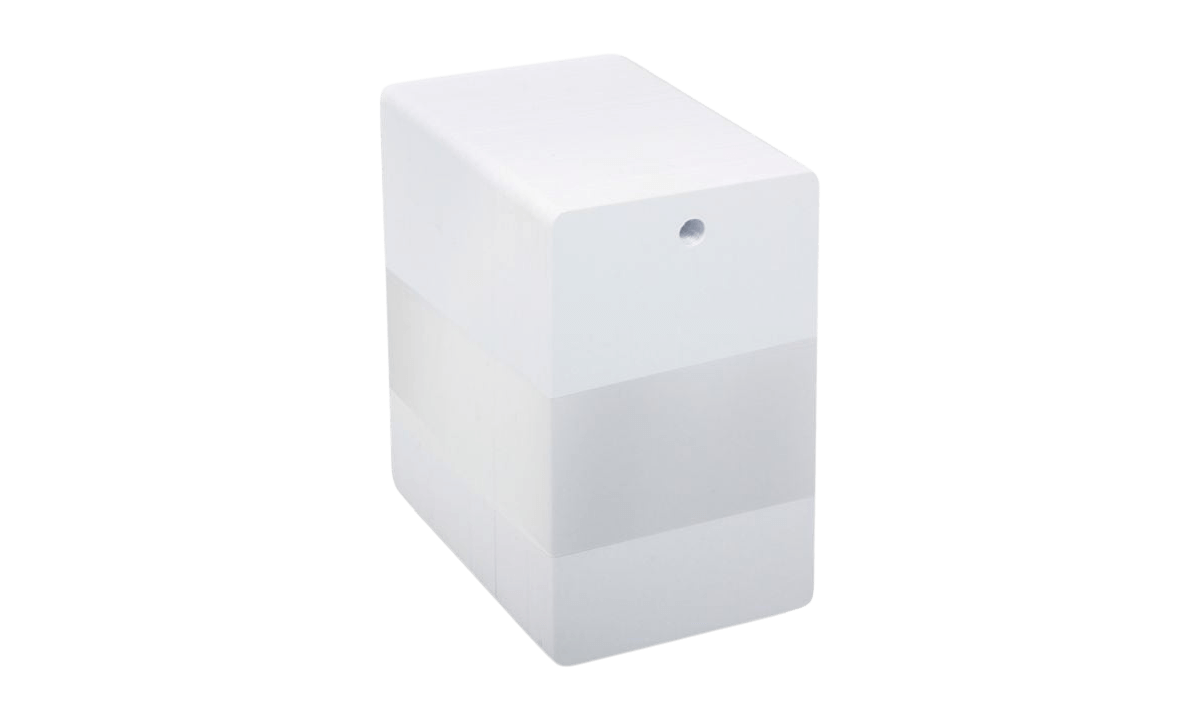 Blanco PVC-kaarten met gat in staand formaat