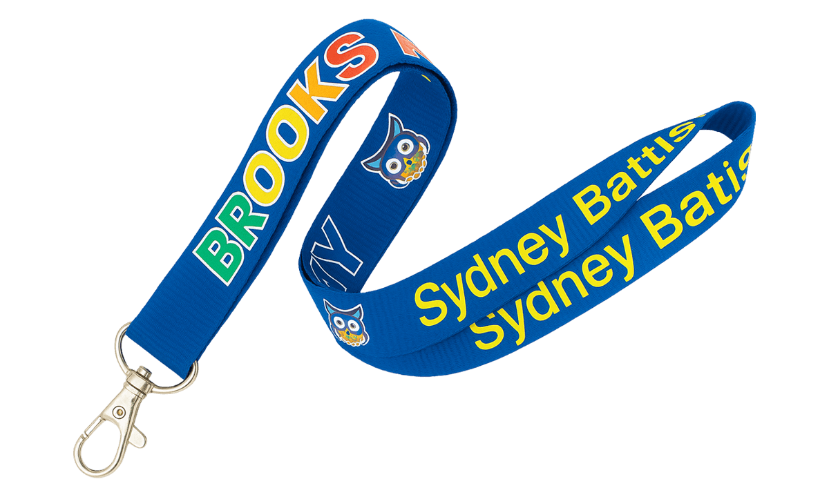 Gepersonaliseerde 15 mm True Color lanyards - volledige kleurenprint