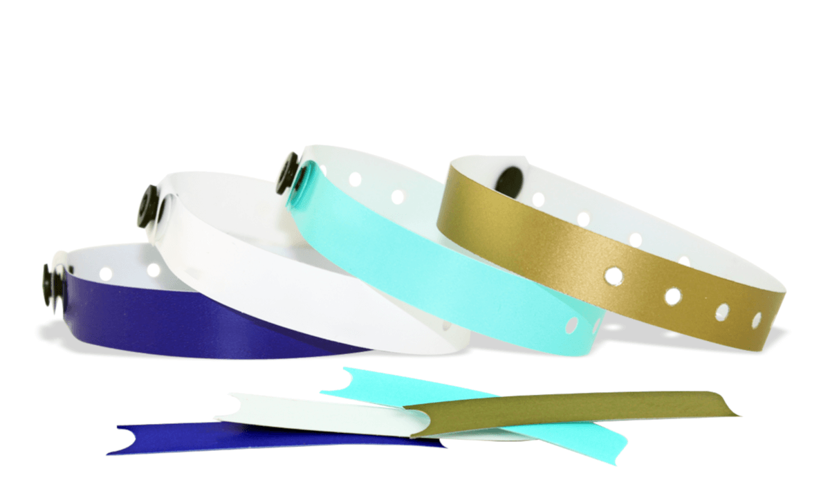 Plastic polsbandjes, 13mm, zonder afdruk