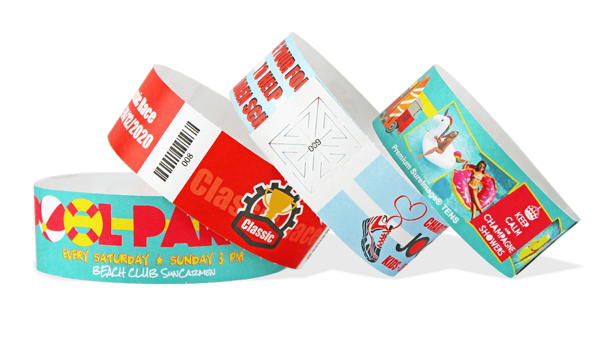 Tyvek polsbandjes 25 mm - Digitale kleur afdruk, foto kwaliteit