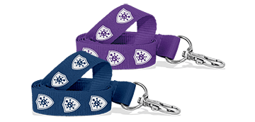 Gepersonaliseerde 15 mm lanyards van antimicrobieel polyester - bedrukking in één kleur