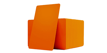 Blanco Oranje PVC kaarten - 760 mic