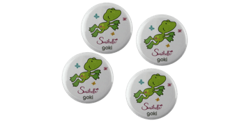 Knop badge 32mm Rond