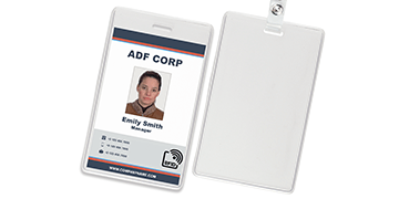 Vinyl badgehouder voor naderingskaarten (proximity card) - Creditcardformaat (CR80)