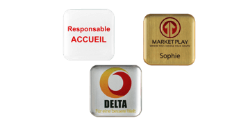 Premium Impress Naam badge, 32 X 32 mm