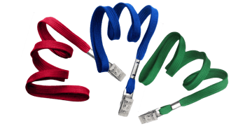 Buisvormige 10 mm lanyard met krokodil-clip