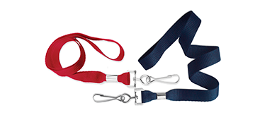 Platte 15 mm lanyard met draaihaak