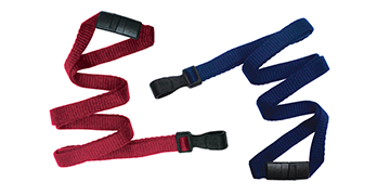 10 mm Bamboe lanyards met veiligheidssluiting en plastic haak