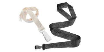 15 mm Bamboe lanyards met veiligheidssluiting en plastic haak
