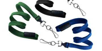 Buisvormige 10 mm afbreekbare lanyard met metalen draaihaak