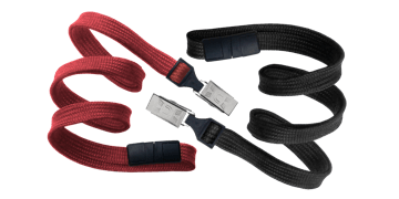 Buisvormige 10 mm afbreekbare lanyard met krokodil-clip