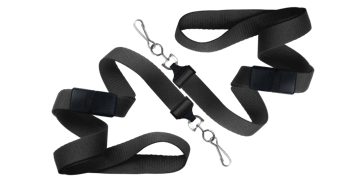 Platte 15 mm afbreekbare lanyard met metalen draaihaak