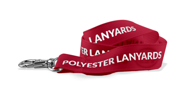 Gepersonaliseerde 25 mm economische lanyards voor evenementen - bedrukking in één kleur