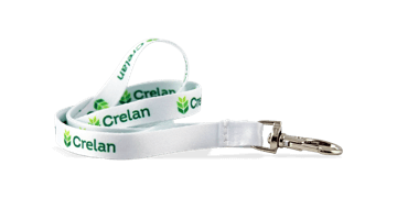 Gepersonaliseerde 10 mm satijnen lanyard - volledige kleurenprint