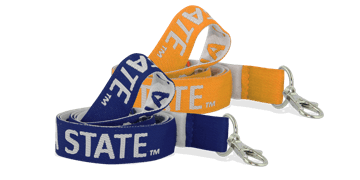 Gepersonaliseerde 20 mm geweven lanyard - personalisatie in één kleur