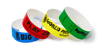 SecurBand-polsbandjes van 22 mm, met zwarte afdruk
