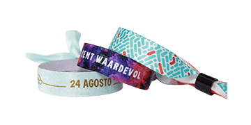 EXPRESS - Zacht satijn polsbandjes "Oslo" met schuif sluiting in plastic