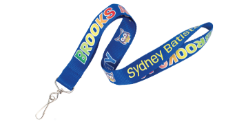 Gepersonaliseerde 15 mm True Color lanyard van gerecycleerd polyester - volledige kleurenprint