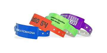 Vinyl Polsbandjes, 25 mm, met 1 kleur afdruk