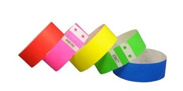 Pre-genummerde Tyvek polsbandjes 25 mm